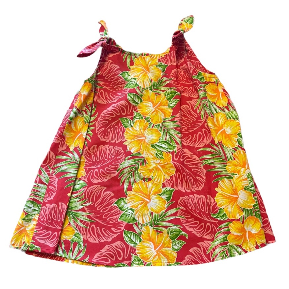 Girls Boutique Hawaiian Print Floral Dress